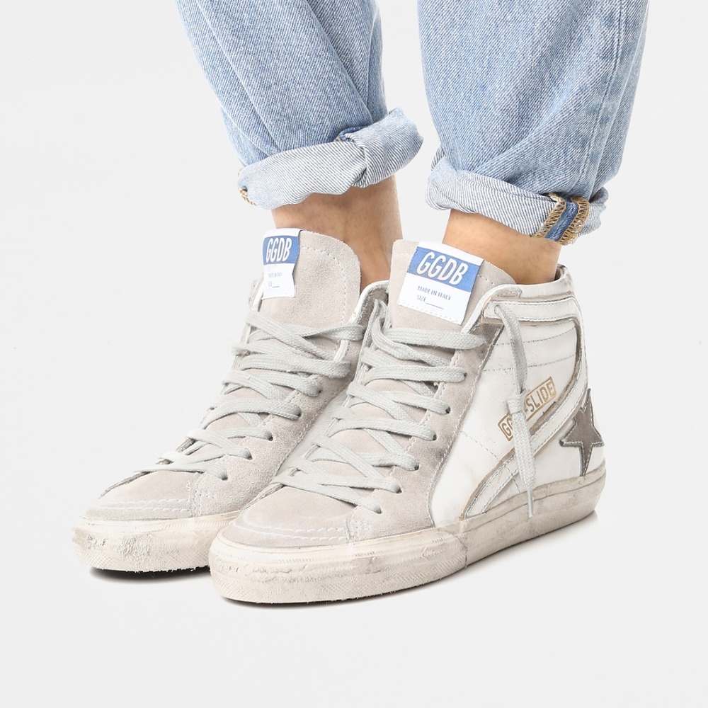 GOLDEN GOOSE White Slide Sneakers size 38
